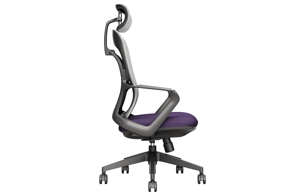 chaise de bureau pivotante ergonomique et réglable avec appui-tête
