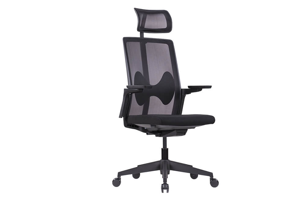 Chaise de bureau en maille à dossier haut